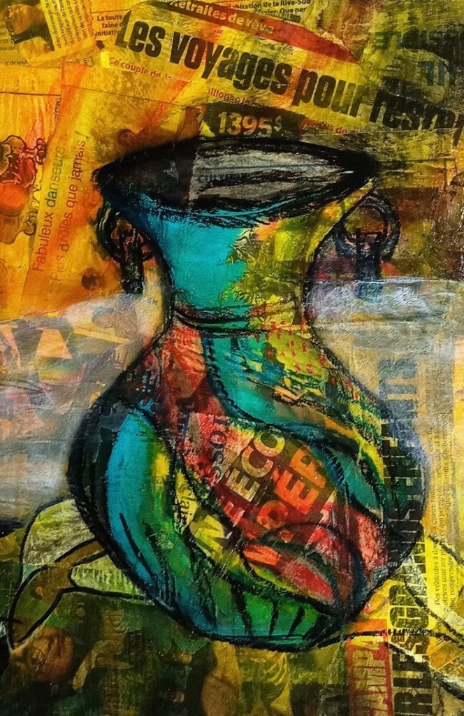 Mixtes Media-20x14po-collage-pastel-acrylics